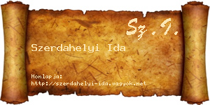 Szerdahelyi Ida névjegykártya